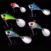 LUTAC Métal MINI VIB Appâts Long Casting Eau entière Treble Hook Spoon Spinner Fishing Lures Hard Lure 30mm/7g