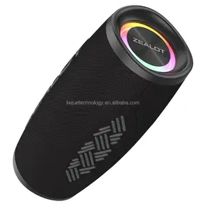 Haut-parleur stéréo portable de lumière LED de fête en plein air 40W éclairage coloré haut-parleur sans fil haut-parleur Bluetooth intelligent ZEALOT S56