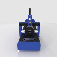 Usine Automatique Mini CNC Découpe Laser H Faisceau Carré Tuyau En Métal Machine Petit Tube De Fer Pull En Acier Prend En Charge AI BMP PLT Graphique