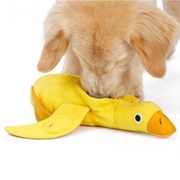 Jouet pour chien Snuffle en forme de canard, distributeur de friandises, puzzle d'entraînement IQ avec cachettes pour alimentation lente et soulagement de l'ennui