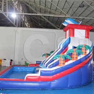 Tobogán de agua inflable para exteriores, equipo de juegos al aire libre, Tobogán grande para el agua - Product Image 5