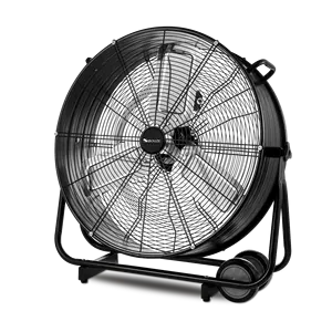 High quality air cooler fan 3 speed 24 inch black industrial electric moveable drum fan for oem