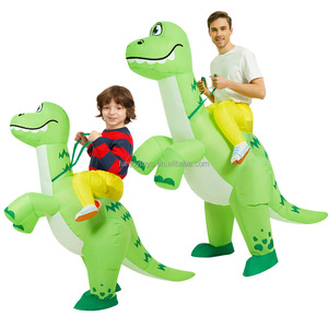 MENGKAO Inflatable Dinosaur Costume For Kids - Full Body Blow Up Dino Suit For Halloween