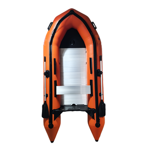 قارب مطاطي عالي الجودة من الألومنيوم قابل للطي مع أرضية هيكل لصيد السمك زورق - Product Image 1