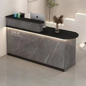 Sober New Design Durable Reception Desk Modern Small Office Customer Service Counter Front Beauty Salon Reception Desk - Product Image 5