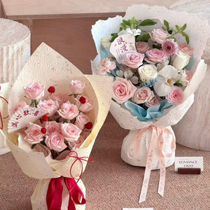 Papel de Regalo Grueso con Relieve 3D de Pétalos, Papel Decorativo con Diseño Floral para Ramos de Flores y Arreglos Florales - Product Image 5