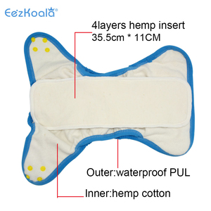 Pannolini Lavabili EezKoala per Bambini Molto Bagnanti, Tutto in Uno con Inserto Rimovibile in Canapa, Ecologici per la <span class=keywords><strong>Notte</strong></span> - Product Image 6