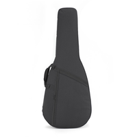 FC31 OEM vente en gros nouveau noir guitare acoustique étui rigide Polyfoam Instrument mousse sacs pour batterie et violon cuir matériel