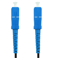 Kabel Serat Optik Tipe Bow Indoor 100 200 300 meter SM G657A Duplex SC UPC APC 2 Core Kabel Drop Fiber Optik FTTH Patch Cord