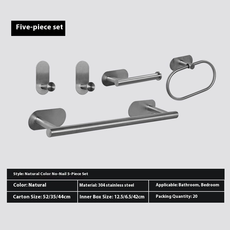 Juego de 5 piezas gris.