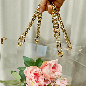Sac <span class=keywords><strong>cadeau</strong></span> en acrylique <span class=keywords><strong>transparent</strong></span>, sacs coquillages, sacs fourre-tout pour fleurs, sacs en papier <span class=keywords><strong>transparent</strong></span> - Product Image 4