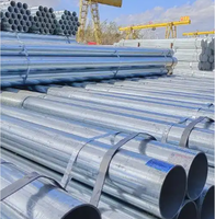 Tube en acier au carbone galvanisé à chaud S235JR Z180 pour cadre de protection de machines générales, processus de découpe et de rainurage, palette en bois
