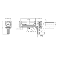 Fabricant d'alimentation SMA-KW1.5 connecteur RF cuivre plaqué or connecteur femelle SMA à angle droit pour assemblages de câbles RG316 RG174