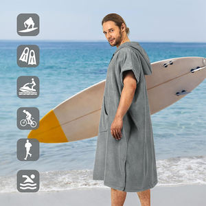 Produttore Surf <span class=keywords><strong>Poncho</strong></span> fasciatoio rapida temperatura a secco muta in microfibra cambio asciugamano <span class=keywords><strong>con</strong></span> <span class=keywords><strong>cappuccio</strong></span> - Product Image 4
