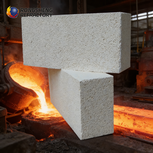 Rong sheng Lightweight Mullite Refractory Insulation <span class=keywords><strong>Brick</strong></span> Grade 23 Fire <span class=keywords><strong>Brick</strong></span> Blocks K23 K26 Isolierter Fire <span class=keywords><strong>Brick</strong></span> - Product Image 1