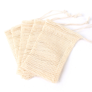 In Stock 10x14cm <b>Organic</b> Cotton Mesh Soap Saver Bags Eco-Friendly and Recyclable for Cosmetics <b>Pad</b> Packing - Product Image 6