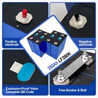Baterai EV 280AH LiFePO4 LFP 3.2V Sel Isi Ulang untuk Rumah Tenaga Surya RV Camper Penyimpanan 24V 48V Paket Baterai Lithium