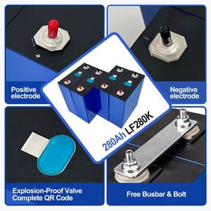EV 280AH 리튬인산철(LiFePO4) 배터리 LFP 3.2V 충전식 셀 가정용 태양광 RV 캠핑카 저장용 24V 48V 팩 리튬 배터리 - Product Image 2