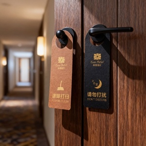 Carte de signalisation « Ne pas déranger » en papier personnalisée en gros pour hôtels, bureaux, chambres d'hôtes - Fournisseur promotionnel - Product Image 4