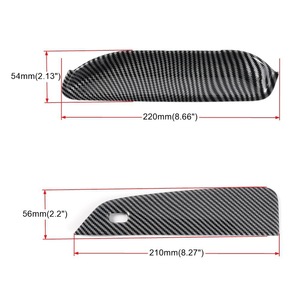 Cubierta para manija de puerta de coche, adhesivo con patrón de fibra de carbono para BYD Haiou 220mm 210mm - Product Image 1