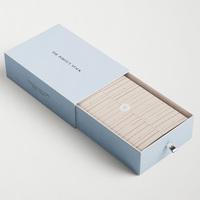 Boîte de rangement de luxe à tiroir en papier couché avec logo imprimé, motif personnalisé et processus de décoration sur mesure