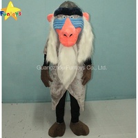 Costume de mascotte Funtoys Le Roi Lion Rafiki Mandrin Babouin Singe pour adulte Personnage de dessin animé