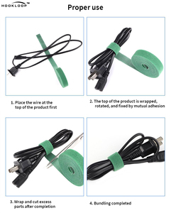 Wholesale Black Back to Back <strong>Hook</strong> <strong>and</strong> <strong>Loop</strong> Fastener Colorful Reusable Cable Ties Strap Elastic <strong>Hook</strong> <strong>and</strong> <strong>Loop</strong> Fabric Tape Roll - Product Image 3