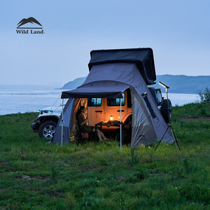 Premium Universal Fit Sun Protective Étanche Voiture Côté Abri Camping En Plein Air <span class=keywords><strong>Pliable</strong></span> UVProof Auvent En Alliage D'aluminium Oxford - Product Image 3