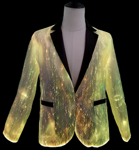 Veste de costume pour homme en fibre optique LED, lumineuse, changeante de couleur, pour soirée, mariage, scène - Product Image 5
