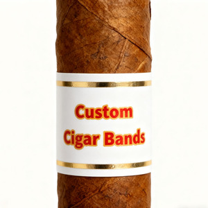 Étiquettes de cigares de luxe Magnm-50, anneaux de cigares en relief avec feuille d'or, anneaux de cigares en stock pour l'emballage des cigares - Product Image 2