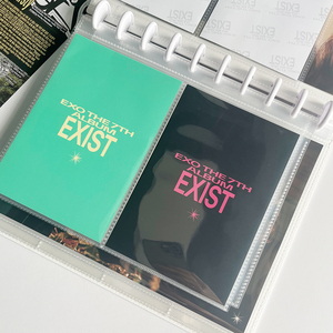 Tùy chỉnh siêu rõ ràng gói 10 Kpop EXO jisoo Solo bảo vệ tổ chức cứng Mini Poster đĩa ràng buộc Bài Thẻ Album Refill trang - Product Image 2