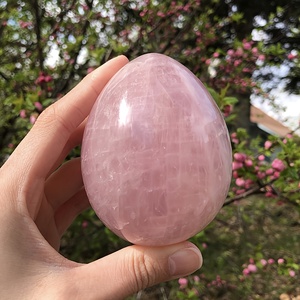 Natural Rose Quartz Powder Crystal Soap <b>Hand</b> Handle Jewelry Box Set <b>Massage</b> Stone Eco-friendly Oval Shape Carved - Product Image 4