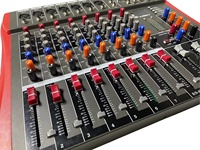LAIKESI 8 canaux CT-8 mélangeur audio professionnel USB DJ Sound Mixing Console 48V Phantom Powers Amplifier mixer