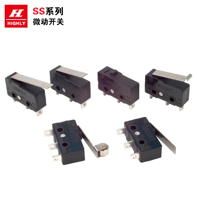 Highly SNAP ACTION Micro SWITCH SS0508A Long hinge lever 3A 250V CE CQC UL 19.8*6.4*10.2