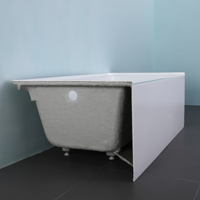 Baignoire à jupe en alcôve 3 murs certifiée CUPC 54x30 petit design moderne meilleur rapport qualité/prix baignoire de trempage portable en amérique du nord