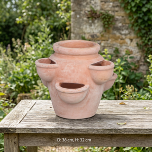 Vintage Design High Quality Terracotta Flower Vase Planters Ceramic Unique Home Garden Decor Floor Usage Terracotta Flower <b>Pots</b> - Product Image 2