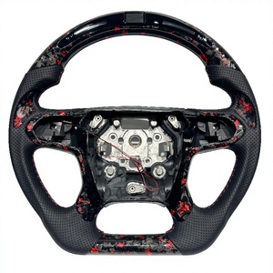 Volante Deportivo Personalizado con LED, de Fibra de Carbono Forjada y Cuero, para Silverado Denali 2010-2016 - Product Image 1