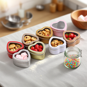 Mukou Iron Petites boîtes à bijoux <span class=keywords><strong>en</strong></span> forme de cœur Boîtes <span class=keywords><strong>en</strong></span> fer blanc pour clé USB Boîtes <span class=keywords><strong>en</strong></span> fer blanc Accessoires Boîtes <span class=keywords><strong>en</strong></span> métal durables - Product Image 5