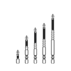 5pcs 65mm dài <span class=keywords><strong>Phillips</strong></span> tác động tuốc nơ vít điện <span class=keywords><strong>Bit</strong></span> Set DIY lớp thép xử lý OEM cho điện khoan - Product Image 1