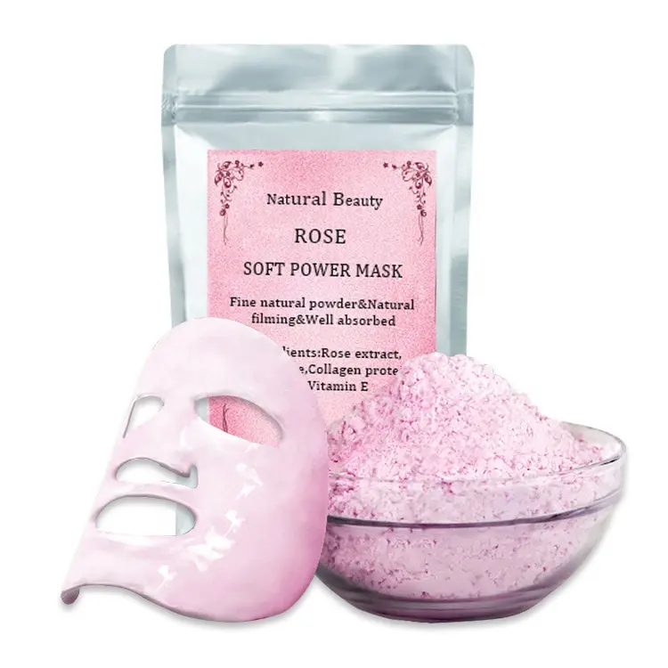 Peel Off Pearl Korea Facial Brightening Rose Powder Face Mask