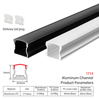Profilé LED en aluminium anodisé de qualité supérieure, vente en gros d'usine, profilé LED encastré, profilé LED extérieur, éclairage LED