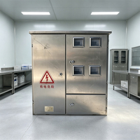 Armoire de comptage triphasée extérieure en acier inoxydable, boîtier de mesure d'énergie multi-emplacements pour la gestion de l'énergie communautaire
