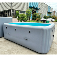 Piscine gonflable de taille personnalisable, piscine gonflable commerciale pour chantier, utilisation temporaire