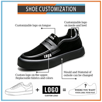 Nouvelles chaussures décontractées souples et respirantes pour hommes, style printemps-hiver-automne, faciles à enfiler, chaussures paresseuses