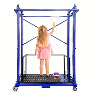 Plataforma Elevadora Eléctrica de 500 kg y 10 m, Elevación de <span class=keywords><strong>2</strong></span> a 6 <span class=keywords><strong>Metros</strong></span> para Construcción, Decoración, Mantenimiento, Andamio con Control Remoto - Product Image 1