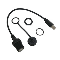 Câble d'extension USB 2.0 étanche, type B mâle vers B femelle, à montage sur panneau, pour imprimante, scanner