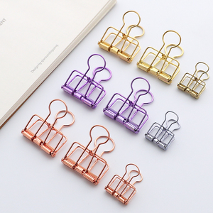 Meerkleurige Draadbinder Clips Schattige Druppelpaperclips Metalen Kantoor Holle Klemmen Bindmiddel & Paperclip