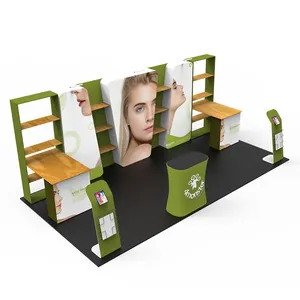 Portable 3D aluminium booth design trade fair display exhibition booth for trade show