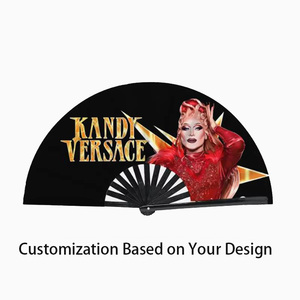 Éventail à main en bambou de grande taille personnalisé, design classique traditionnel, sublimation, éventails vierges pour <span class=keywords><strong>mariage</strong></span> avec logo imprimé, éventails à main - Product Image 1
