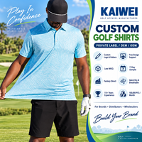 Fabricants professionnels de golf, échantillon gratuit, design personnalisé, créez votre propre marque, polo de golf à séchage rapide, coupe athlétique, imprimé.